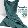 American Soft Linen 100% Cotton 600 GSM Turkish 40x80 Oversized Bath Towel Sheet, Extra Large Adult Towels for Bathroom, Teal Bath Sheet view 3