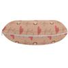 Ambesonne But First Coffee Travel Pillow Neck Rest, Continuing Line Drawing Croissant Cup Butterfly and Hearts, Memory Foam Traveling Accessory for Airplane and Car, 12", Pink Brown view 2