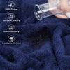 American Soft Linen 100% Cotton 600 GSM Turkish 40x80 Oversized Bath Towel Sheet, Extra Large Adult Towels for Bathroom, Navy Blue Bath Sheet view 4
