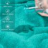 American Soft Linen 100% Cotton 600 GSM Turkish 40x80 Oversized Bath Towel Sheet, Extra Large Adult Towels for Bathroom, Turquoise Bath Sheet view 4