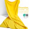 American Soft Linen 100% Cotton 600 GSM Turkish 40x80 Oversized Bath Towel Sheet, Extra Large Adult Towels for Bathroom, Yellow Bath Sheet view 3