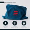 FITLY 3-in-1 Multipurpose Towel - Bath Towels and Waterproof Car Seat Protector, Absorbent Gym Towel Cover After Workout for Yoga, Swimming, Camping, Beach - Microfiber Cover & Car Accessories - Red view 2