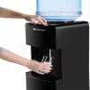 Water Coolers 5 Gallon Top Load,Hot/Cold Water Cooler Dispenser, Innovative Slim Design Energy Saving Freestanding with Child Safety Lock for Home or Office Black view 3