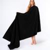 American Soft Linen 100% Cotton 600 GSM Turkish 40x80 Oversized Bath Towel Sheet, Extra Large Adult Towels for Bathroom, Black Bath Sheet view 1