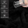 American Soft Linen 100% Cotton 600 GSM Turkish 40x80 Oversized Bath Towel Sheet, Extra Large Adult Towels for Bathroom, Black Bath Sheet view 4