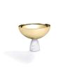 Anna New York Coluna Nut Bowl: Carrara Gold view 1