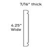 FLEXTRIM #956CRB: 7/16" x 4-1/4" Flexible Chair Rail Molding - 12 feet Long view 3