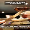 Dalstrong Pitmaster BBQ & Meat Knife - 8 inch - Shogun Series ELITE - Forked Tip & Bottle Opener - Japanese AUS-10V Super Steel Kitchen Knife - G10 Handle - Razor Sharp - w/Sheath view 3