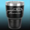 1966-77 Ford Bronco 30oz Stainless Steel Tumbler w/Clear Lid black view 1