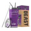 1966-77 Ford Bronco BEAST 30 oz Stainless Steel Insulated Tumbler w/Lid, 2 Straws, Brush and Gift Box purple view 1