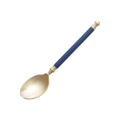 Noritake 12Y/ALH8 Tea Spoon, 4.9 inches (12.5 cm), Alumina Porcelain Handle Cutlery, 1 Piece, Luri, Brass (Gold Plated) / Pattern, Alumina Porcelain