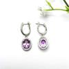 Bansrirachaalexandrite Jewelry Sets 925 Sterling Silver Earrings Ring Gemstone Jewelry for Women's Xmas Gift view 2