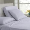 Top-Split-Queen: Adjustable Queen Bed Sheets - 4PC Bed Sheet Set - 100% Egyptain Cotton - 400 Thread Count - 15 Inch Deep Pocket, Top Split Queen , White - Split Down 34 inches from The top view 1