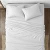 Top-Split-Queen: Adjustable Queen Bed Sheets - 4PC Bed Sheet Set - 100% Egyptain Cotton - 400 Thread Count - 15 Inch Deep Pocket, Top Split Queen , White - Split Down 34 inches from The top view 2