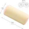 Microbead Bolster Neck Roll Pillow, 14x8 in Cylinder Tube, Off White Cream view 2