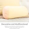 Microbead Bolster Neck Roll Pillow, 14x8 in Cylinder Tube, Off White Cream view 4