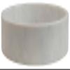 Creative Co-Op Minimalist Round Carved Marble Tray or Charcuterie Board, White, 12" view 4