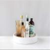 Creative Co-Op Minimalist Round Carved Marble Tray or Charcuterie Board, White view 2
