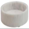 Creative Co-Op Minimalist Round Carved Marble Tray or Charcuterie Board, White view 4