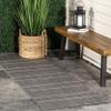nuLOOM 2' x 8' Outdoor Performance Area Rug, OEKO-TEX Certified, Weather Resistant, High Traffic, Patio, Balcony, Outside, Alaina Grey view 1
