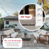 nuLOOM 2' x 8' Outdoor Performance Area Rug, OEKO-TEX Certified, Weather Resistant, High Traffic, Patio, Balcony, Outside, Alaina Grey view 4