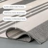 nuLOOM 3' x 5' Outdoor Performance Area Rug, OEKO-TEX Certified, Weather Resistant, High Traffic, Patio, Balcony, Outside, Robin Grey/Beige view 3