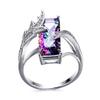 Bansriracha Rainbow Fire Mystic Topaz Gemstone Rings Pure 925 Sterling Silver Jewelry Wedding Party Gift for Women Size 6-10 (6) view 2