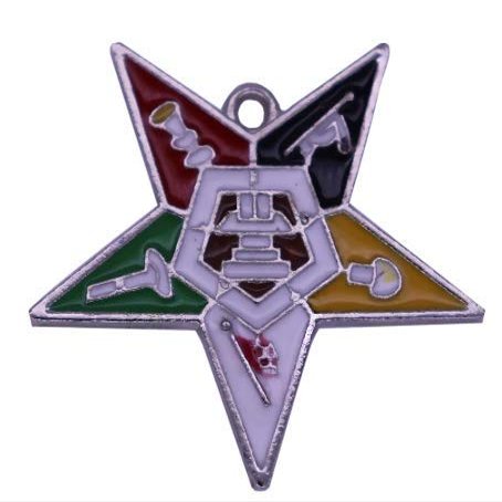 Bansriracha Exquisite Enamel Color Metal Order of The Easter Star Pendant for OES Society Badge Symbol Jewelry Jewel