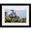 GREATBIGCANVAS Lone Cypress, Pebble Beach, Del Black Framed Wall Art Print, Coastal Artwork view 1