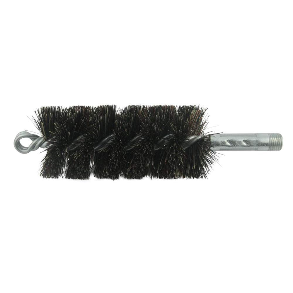 Trash Chute Door Supply Round Furnace Boiler Tube Brush Head Double Spiral with Loop (Fiber Filled, 1.75 Inch Diameter for 2 Inch Tubes)