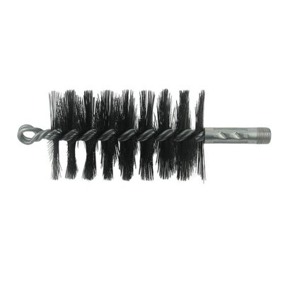 Trash Chute Door Supply Round Furnace Boiler Tube Brush Head Double Spiral with Loop (Wire, 2.25 Inch Diameter for 2.5 Inch Tubes)