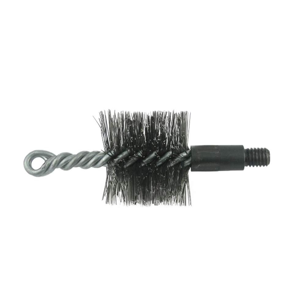 Trash Chute Door Supply Round Furnace Boiler Tube Brush Head Double Spiral with Loop (Goodway Style Wire, 2.75 Inch Diameter for 3 Inch Tubes)