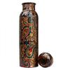Copperdrinkware Handmade Multicolor Pure Copper Water Bottle, 910Ml view 1