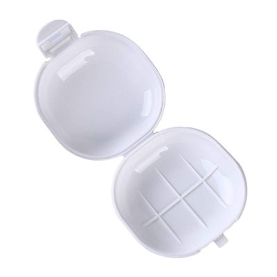 Winwinfly Holder Container Dish Plate Soap Box Bathroom Case Home Shower Waterproof Portable Non-Slip Creative New,White