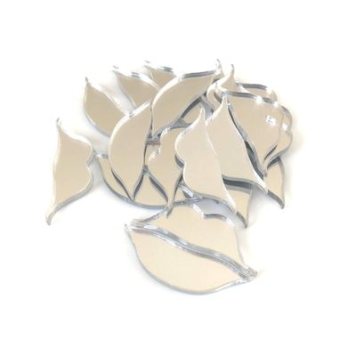 Lips Shaped Crafting Mirrors, Set of 10, Shatterproof Acrylic Craft