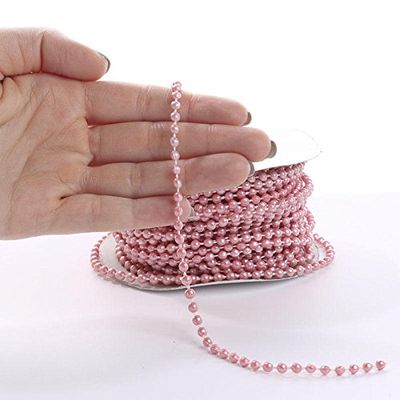 Factory Direct Craft Set of 2 Mauve Fused String Pearl Beads for Holiday or Seasonal Decorating, Crafting and Displaying