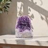 EMPORION Natural Amethyst (1 lb to 1.5 lb) - 3.5" to 6" Height - Crystal Clusters Stone from Uruguay Raw Geode Quartz - Deep Purple Color view 3