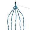 Kurt Adler 6.5-Foot Teal Iridescent Tinsel Cascade Light Set view 1