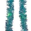 Kurt Adler 6.5-Foot Teal Iridescent Tinsel Cascade Light Set view 2