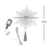 Kurt Adler 20-Light 10-Inch Clear Snowflake Treetop with Color-Changing RGB LED Bulbs view 3