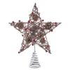 Kurt S. Adler 12-Inch Natural Brown Star Treetop with Berries, Multi view 1