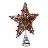Kurt S. Adler 12-Inch Natural Brown Star Treetop with Berries, Multi view 2