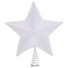 Kurt Adler 13.5-Inch 5-Point White and Silver Star Treetop view 4