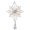 Kurt Adler 15.5-Inch 30-Light Fairy Light Silver Star Treetop, Model Number: AD2803 view 3