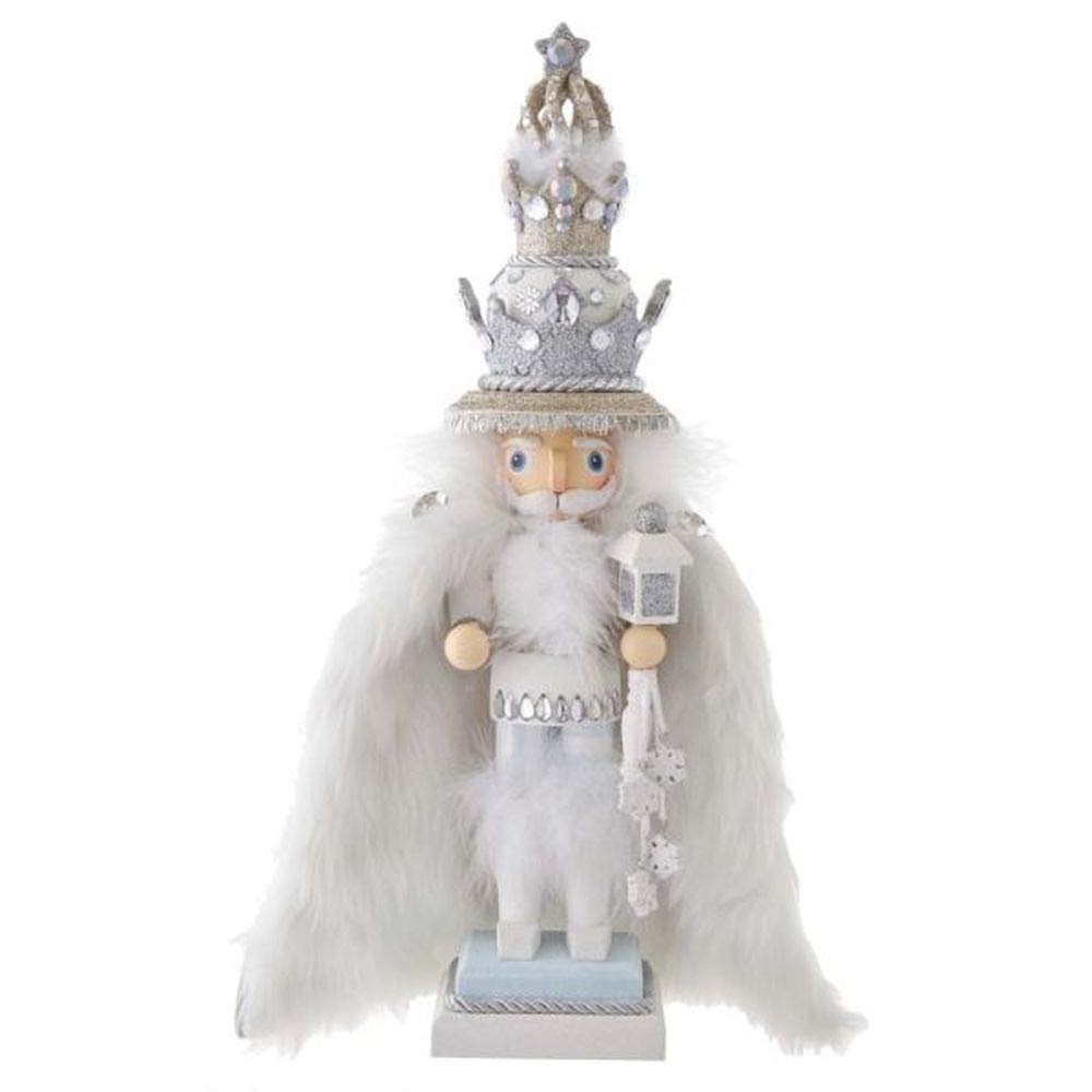 Kurt S. Adler 18-Inch Hollywood White Fur King Nutcracker, Multicolor