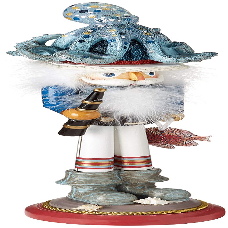 Kurt S. Adler 18-Inch Hollywood Octopus Hat Nutcracker