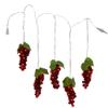 Kurt Adler 100-Light Burgundy LED Grape Light Set with 5 Grape Bunches view 1