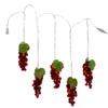 Kurt Adler 100-Light Burgundy LED Grape Light Set with 5 Grape Bunches view 3