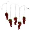 Kurt Adler 100-Light Burgundy LED Grape Light Set with 5 Grape Bunches view 4