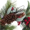 20-Inch Wreath with Red Berries, Leaves and Pinecones view 4